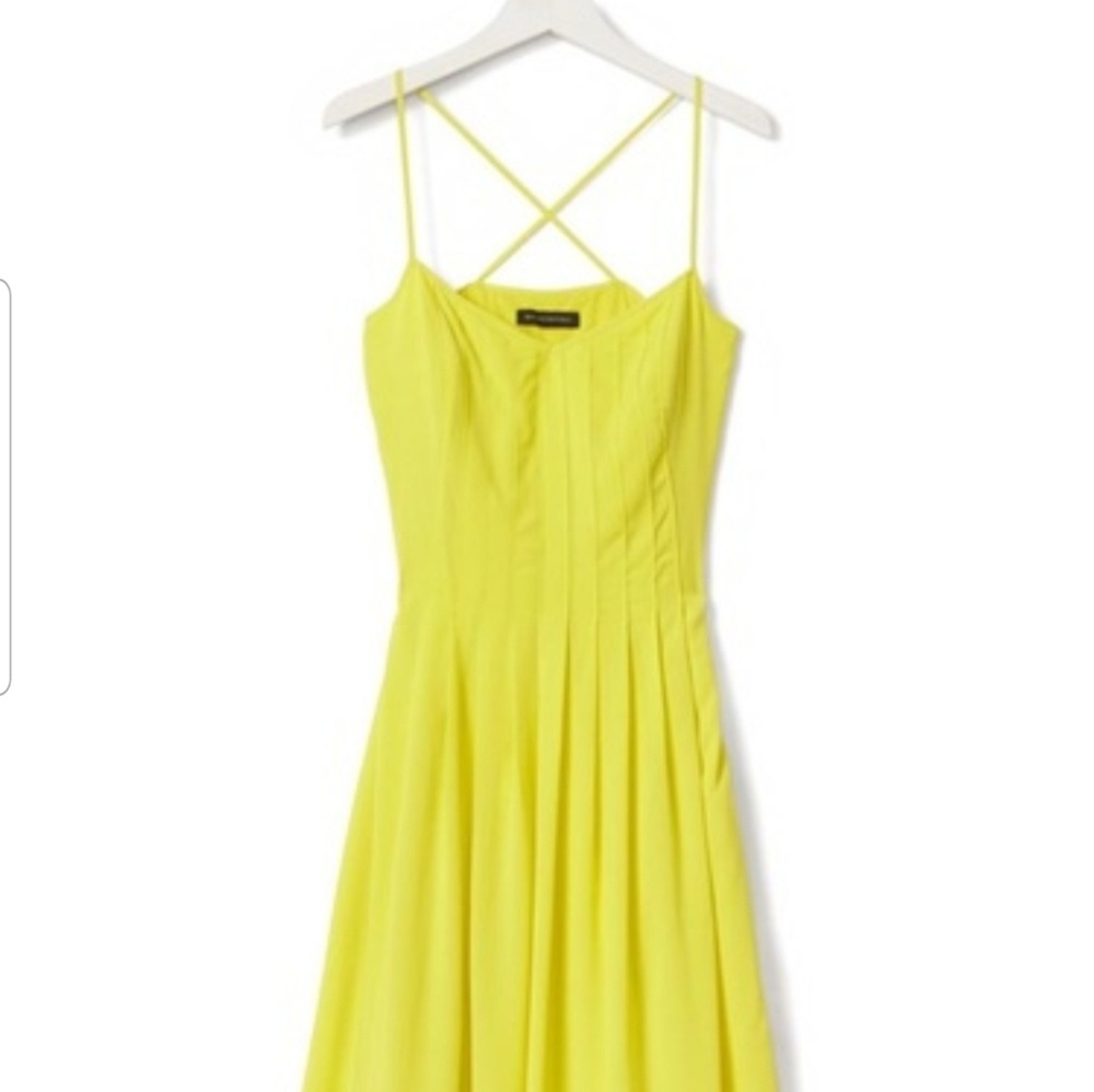 Banana Republic Bright Yellow Dress Size 12